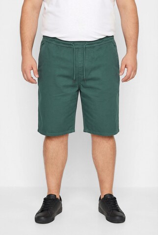 Men Plus Regular Trousers 'Bermuda' in Grey: front