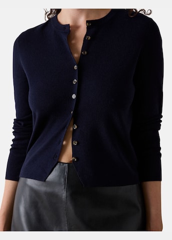 Whistles Knit Cardigan in Blue: front