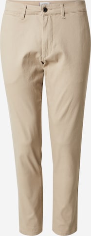 Pantalon chino 'JREBMICHAEL' JJ Rebel en beige : devant