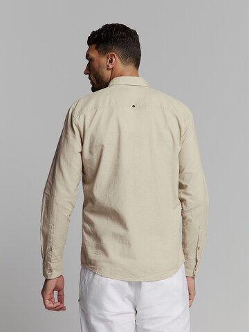 No Excess Regular fit Button Up Shirt in Beige