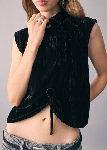 MANGO TEEN Top in Black