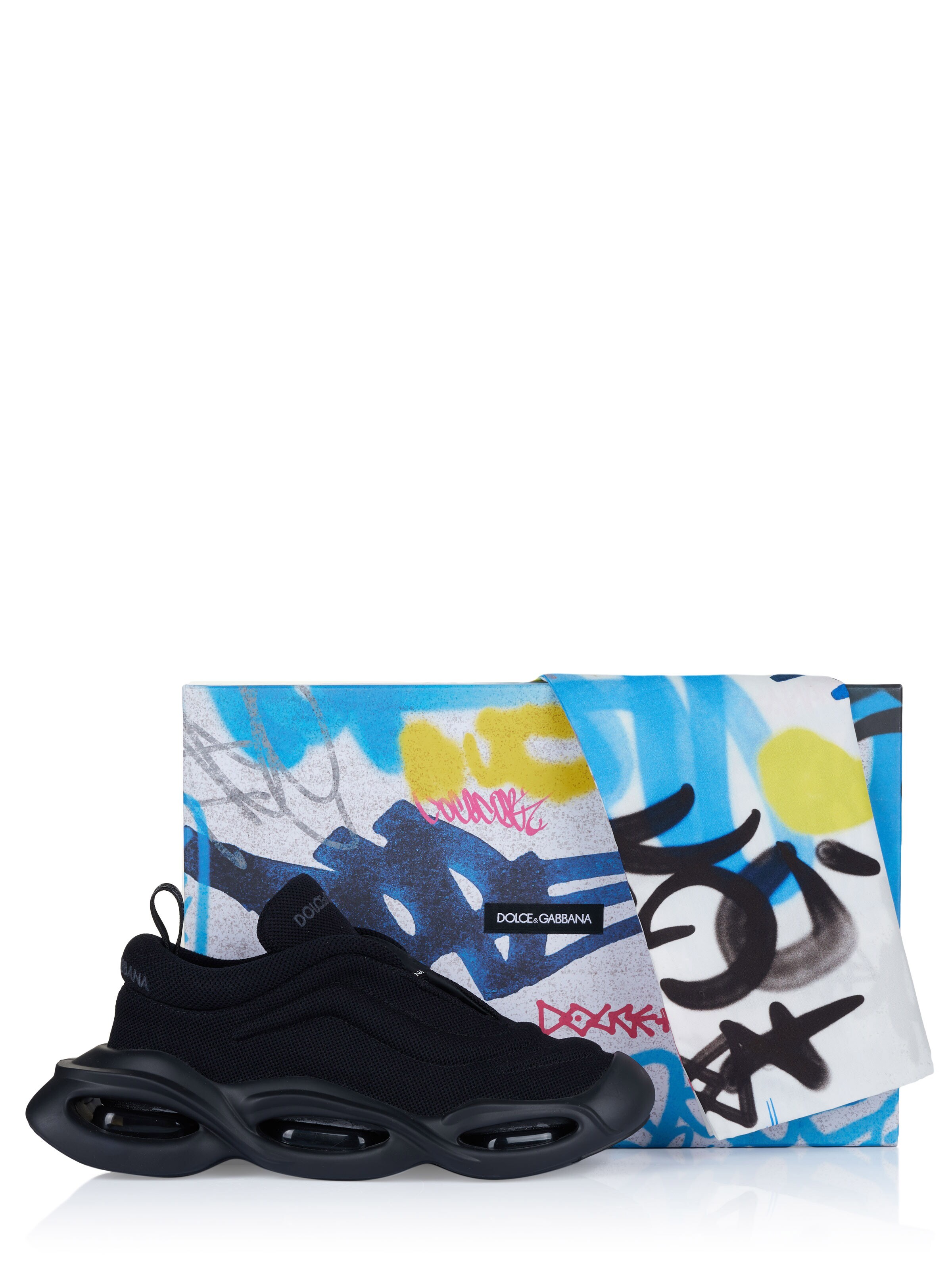 DOLCE & GABBANA Låg sneaker 'Dolce & Gabbana Schuhe' i svart