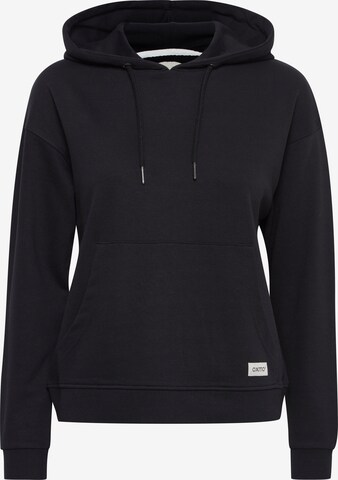 Oxmo Sweatshirt 'Greta' in Zwart: voorkant