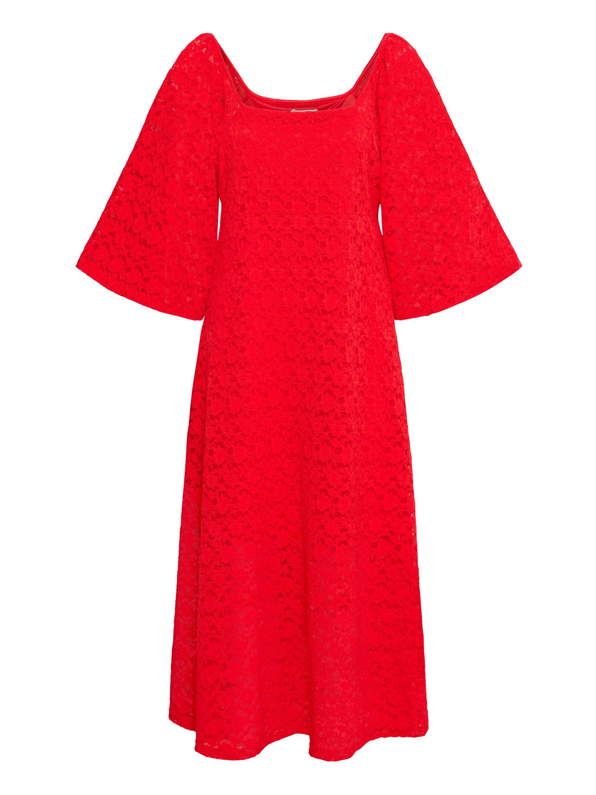 ICHI Dress 'IHPALOLLA DR' in Red: front