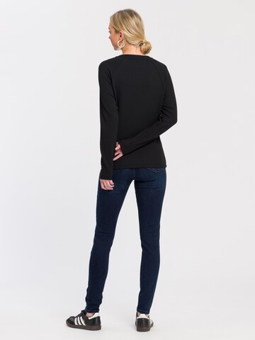 Cross Jeans Shirt '56040' in Schwarz