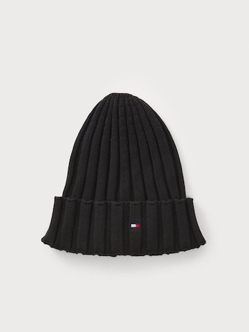 TOMMY HILFIGER Mütze 'SMALL FLAG' in Schwarz: Vorderseite