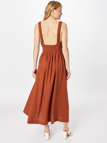 Abercrombie & Fitch Letnia sukienka w kolorze brązowy