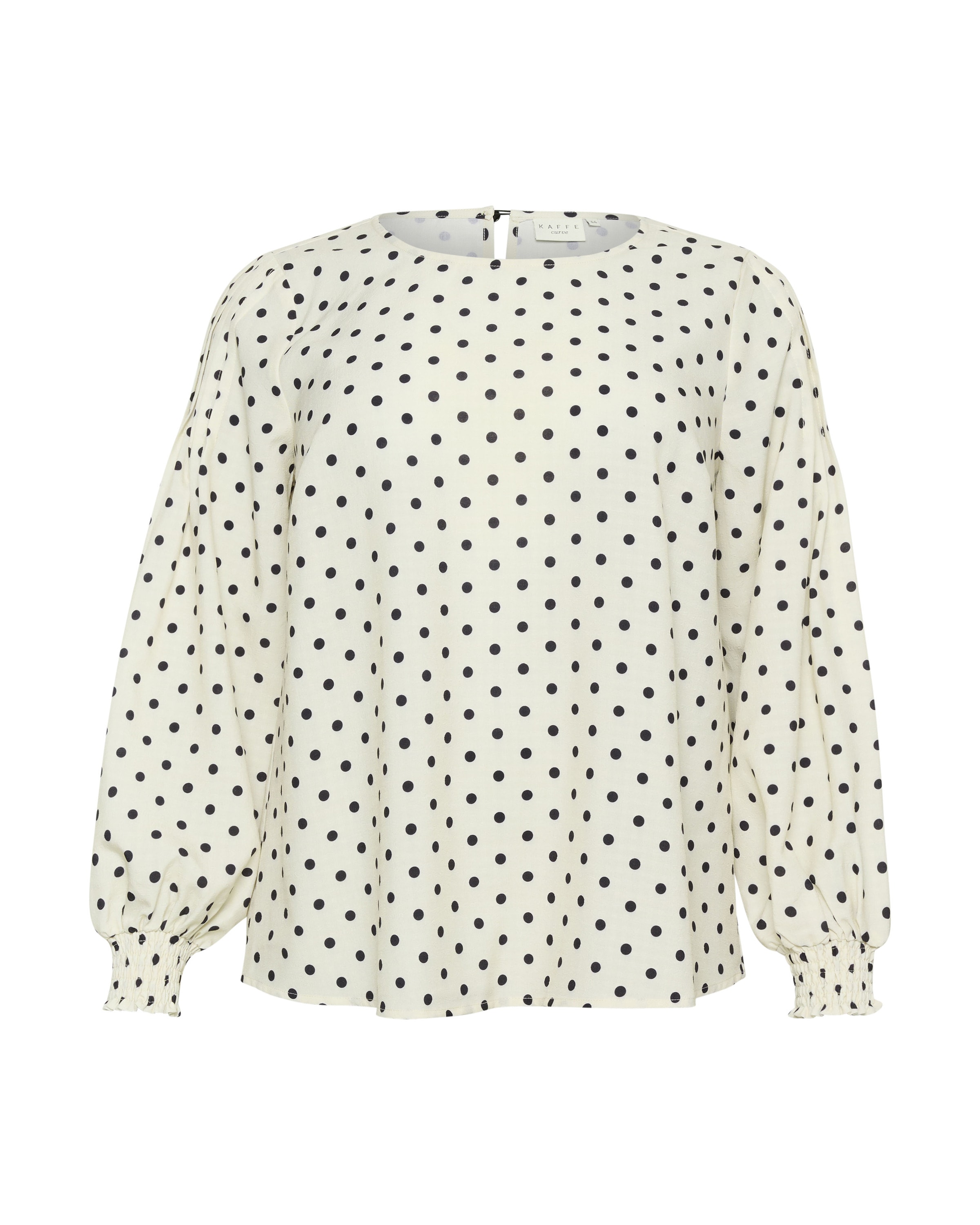 KAFFE CURVE Blouse 'Oscarne' in White: front