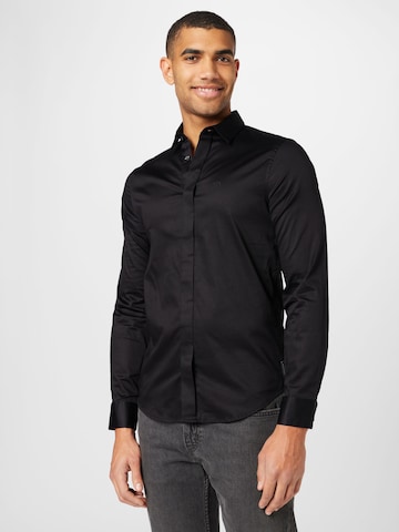 ARMANI EXCHANGE Klasický střih Košile '8NZCBD ZN10Z' – černá: přední strana