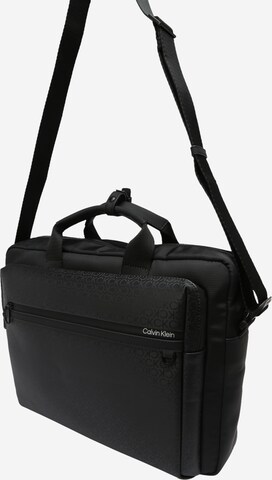 Calvin Klein Laptoptas in Zwart: voorkant