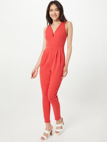 Tuta jumpsuit di WAL G. in arancione: frontale