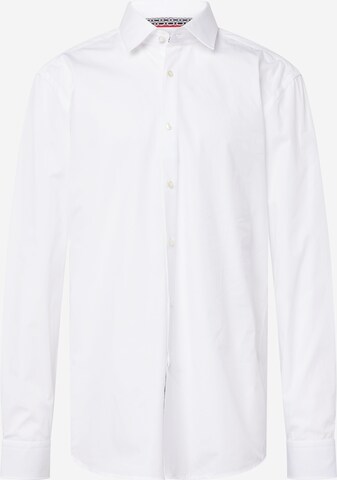 HUGO Slim fit Button Up Shirt 'Koey' in White: front