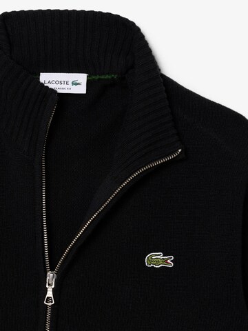 LACOSTE Sweatjacke in Schwarz