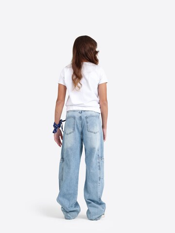 Solang Wide Leg Hose Wide-Leg Jeans in Blau