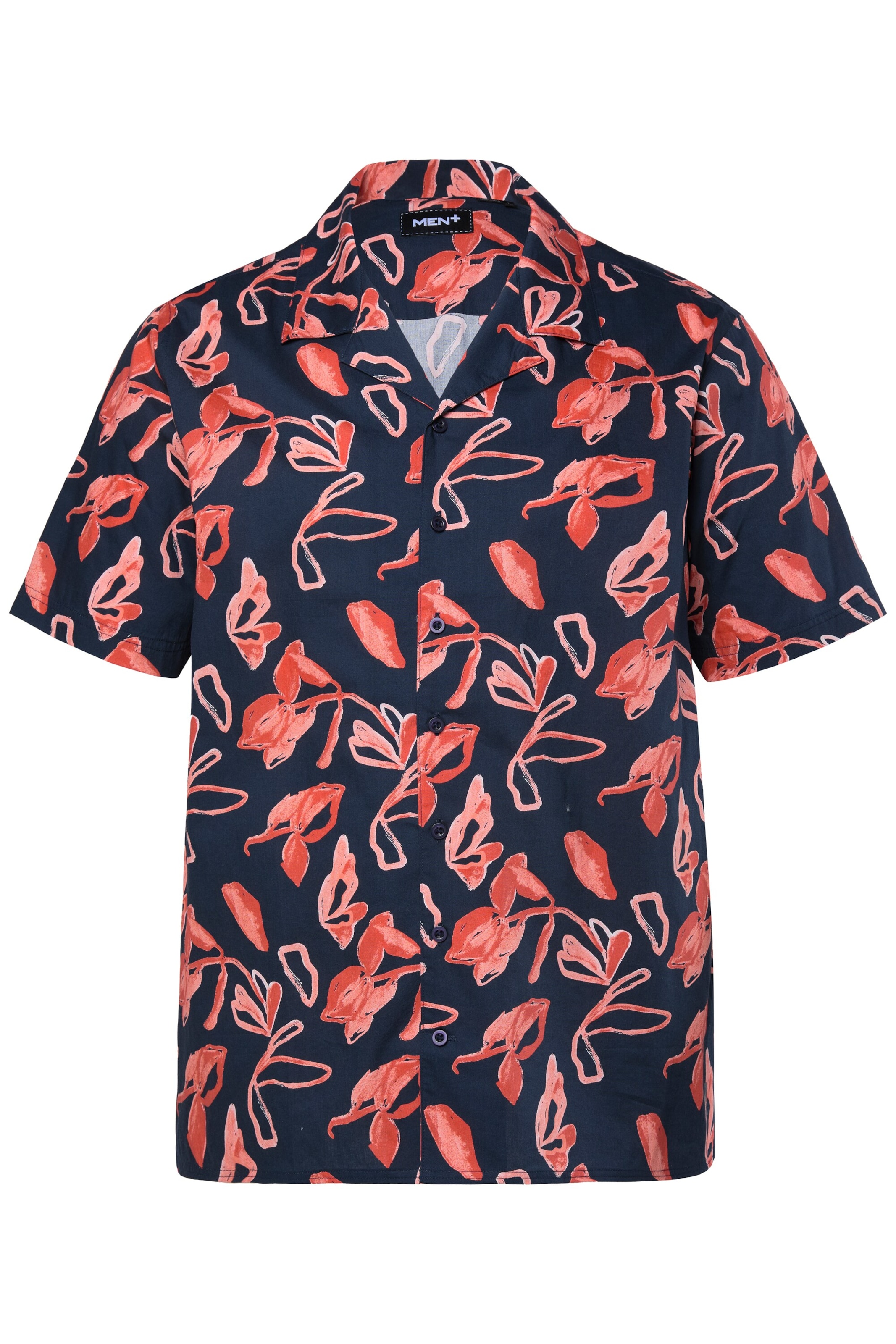 Men Plus Regular Fit Hemd in Blau: Vorderseite