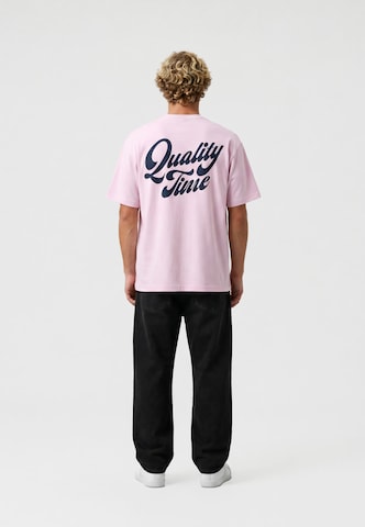 On Vacation Shirt 'Quality Time' in Pink