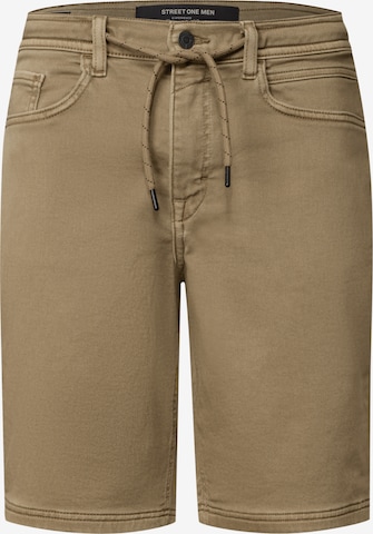 Street One MEN Chinohose in Beige: Vorderseite