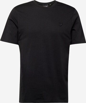 Lyle & Scott - Camiseta 'Tonal Eagle' en negro: frente