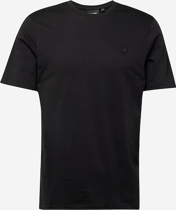 Lyle & Scott Shirt 'Tonal Eagle' in Black: front