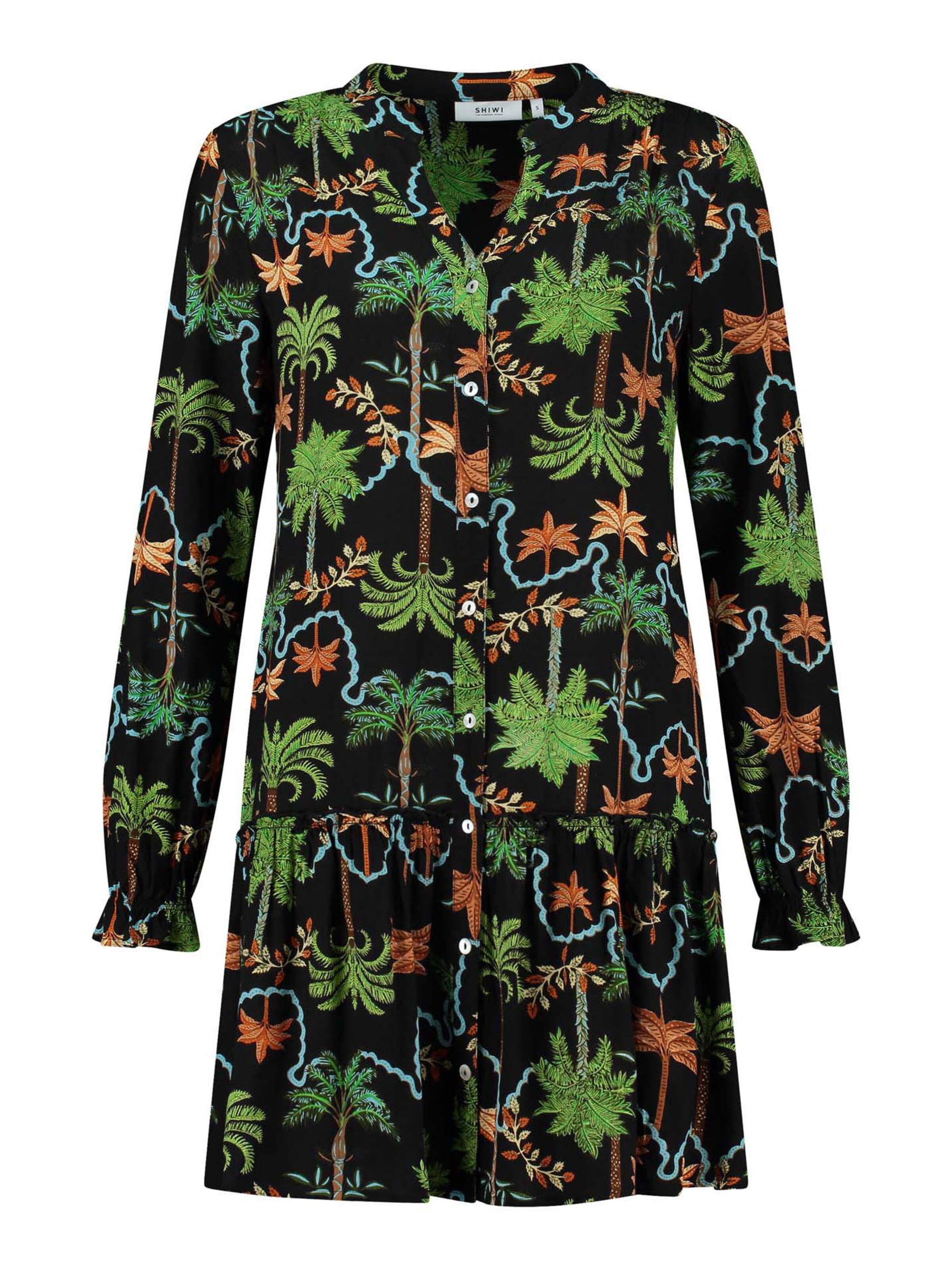 Shiwi Рокля тип риза 'Tuvalu' в черно: отпред