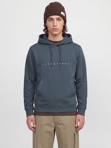 JACK & JONES Суичър 'JJEStar' в сиво: отпред