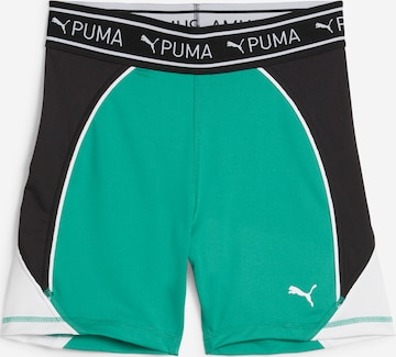 PUMA Skinny Workout Pants 'TRAIN STRONG 5' in Green: front