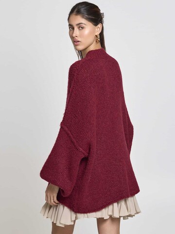Lilavie Strickjacke ' Lolaa Oversize One Size ' in Rot