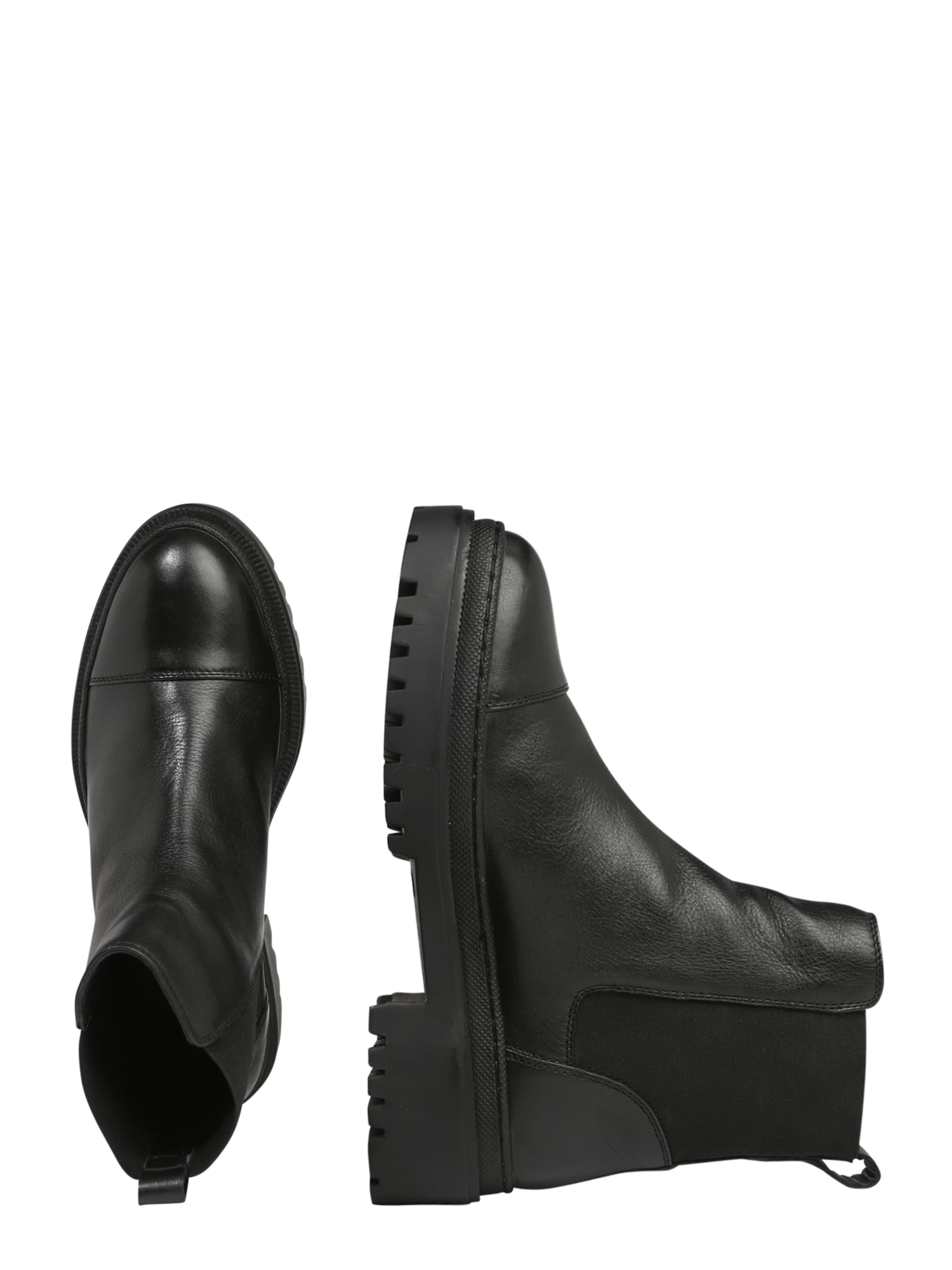 Frauen Stiefeletten Chelsea Boots 'Emily' in Schwarz - OD71061