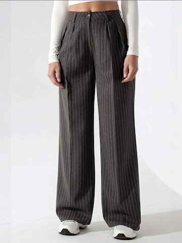 Hiccup Pleated Pants in Grey: front