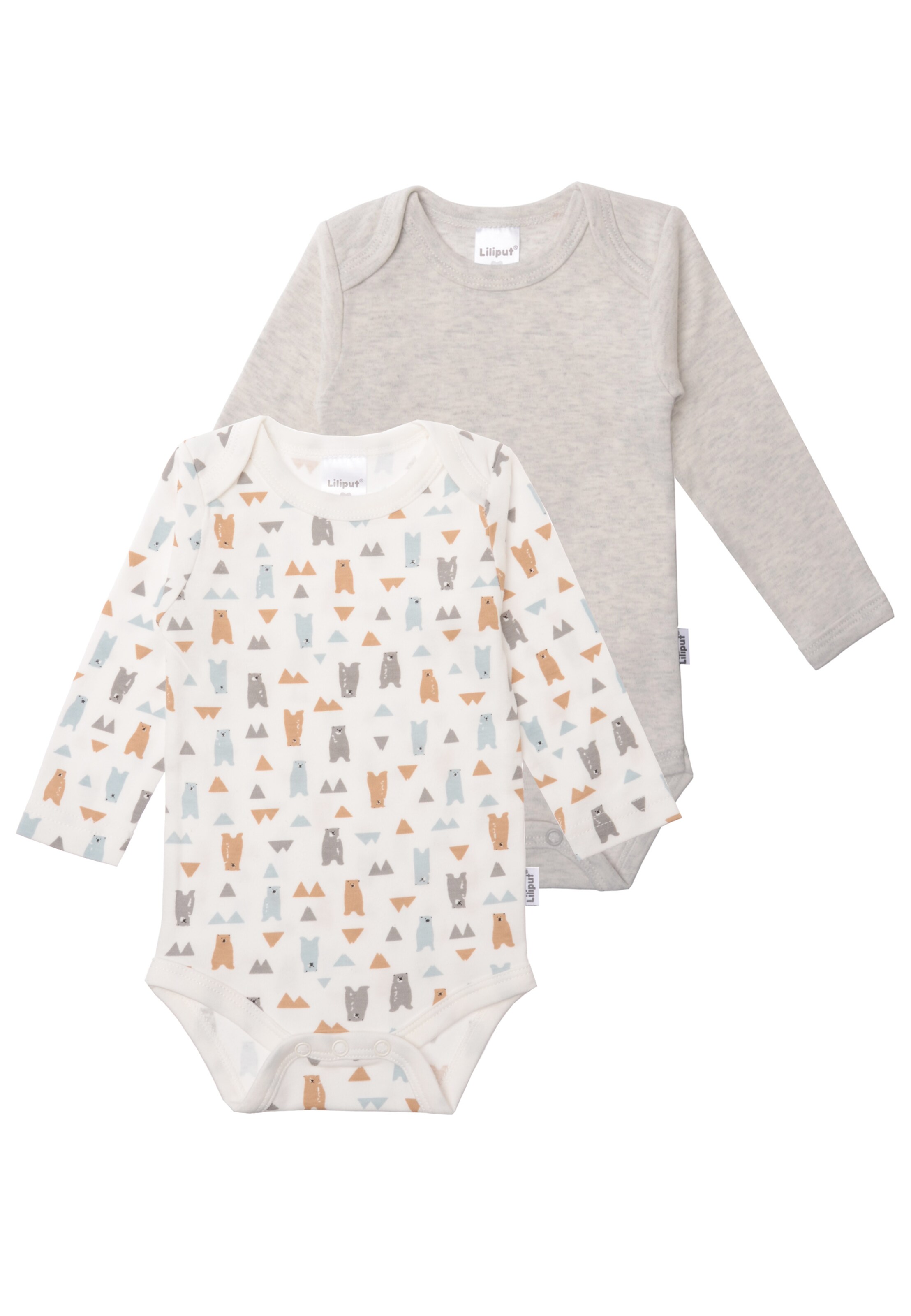 LILIPUT Romper/Bodysuit 'Bärchen' in Grey: front