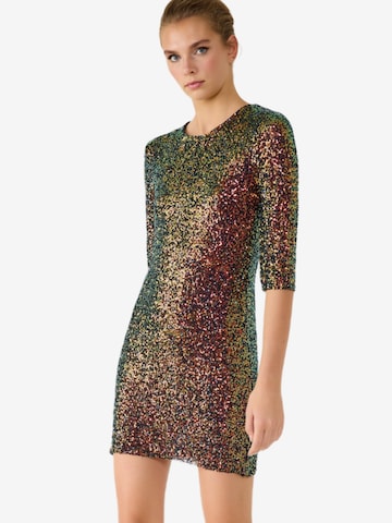 Robe de cocktail No Matter What en multicouleur : devant