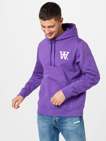 WOOD WOOD Sweatshirt 'Ian' in Purple: front