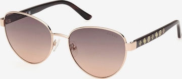GUESS Sunglasses in Gold: front