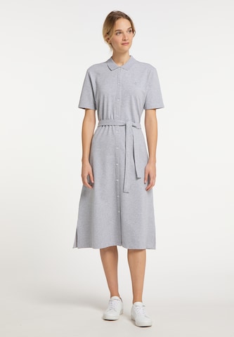 DreiMaster Maritim - Vestido camisero en gris: frente