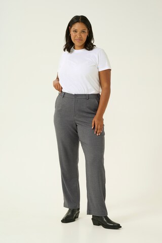 KAFFE CURVE Loose fit Pants 'Merla' in Grey