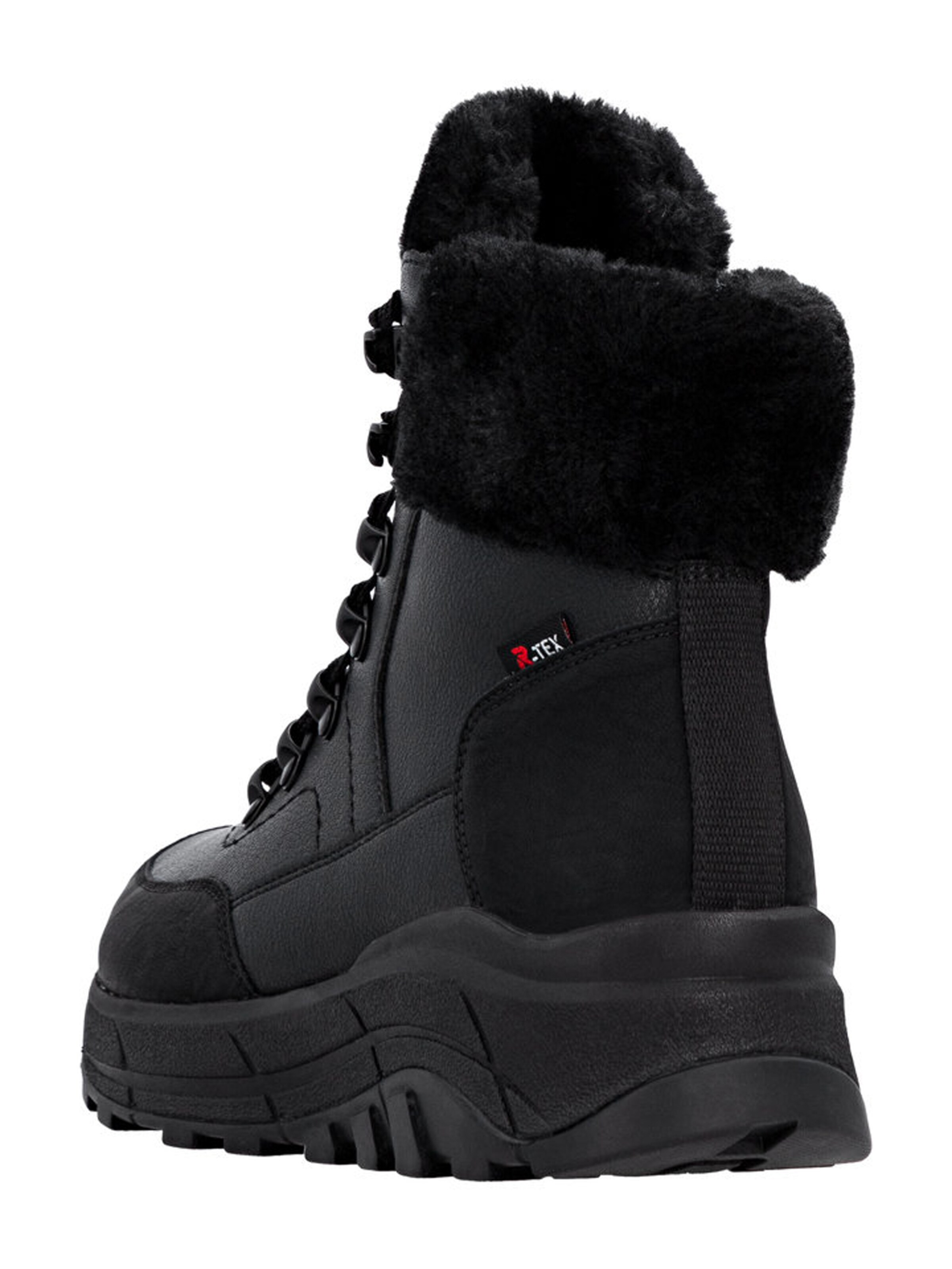 Bottines à lacets Rieker en noir