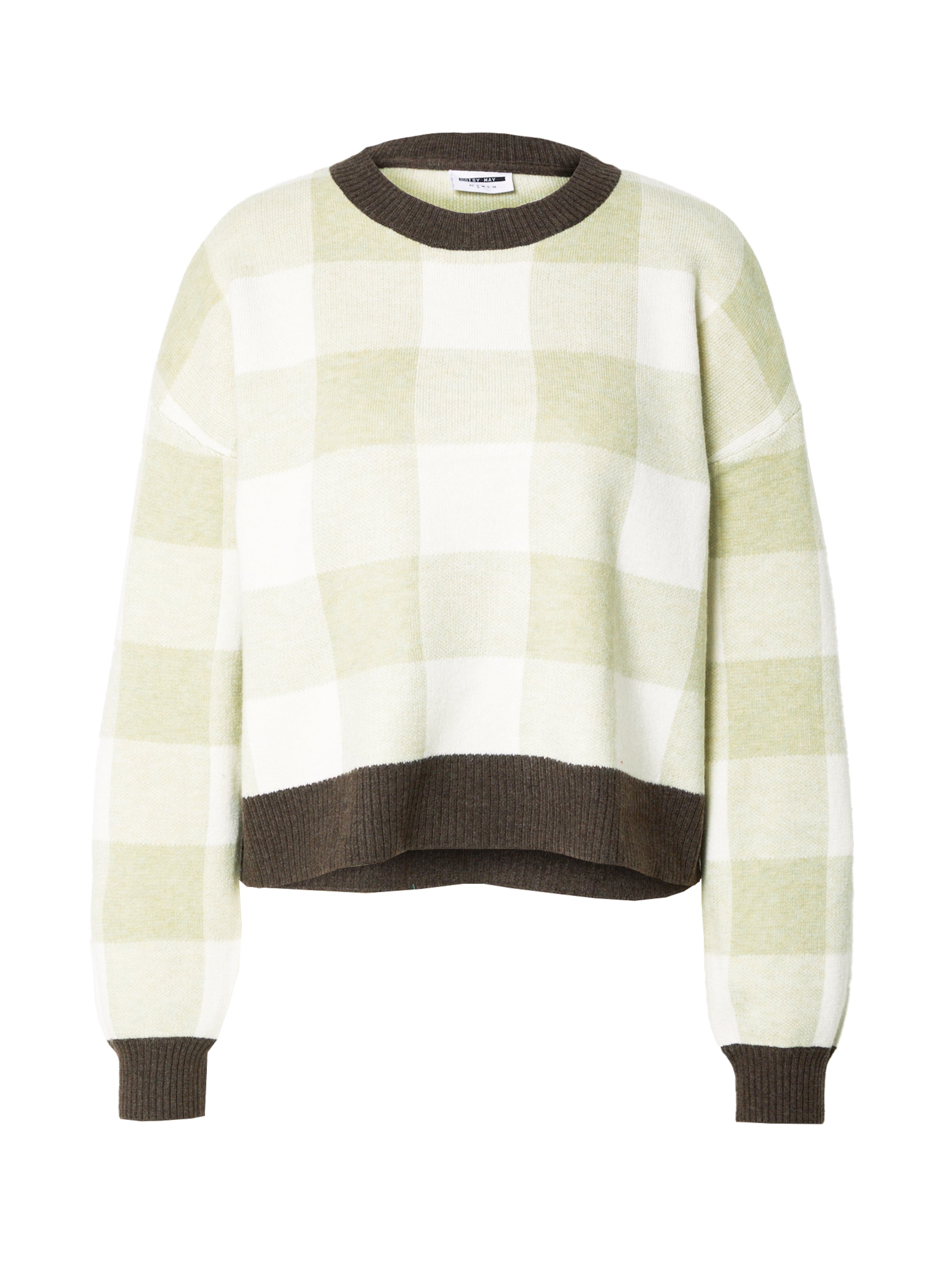 Pullover 'Becca' di Noisy may in verde: frontale