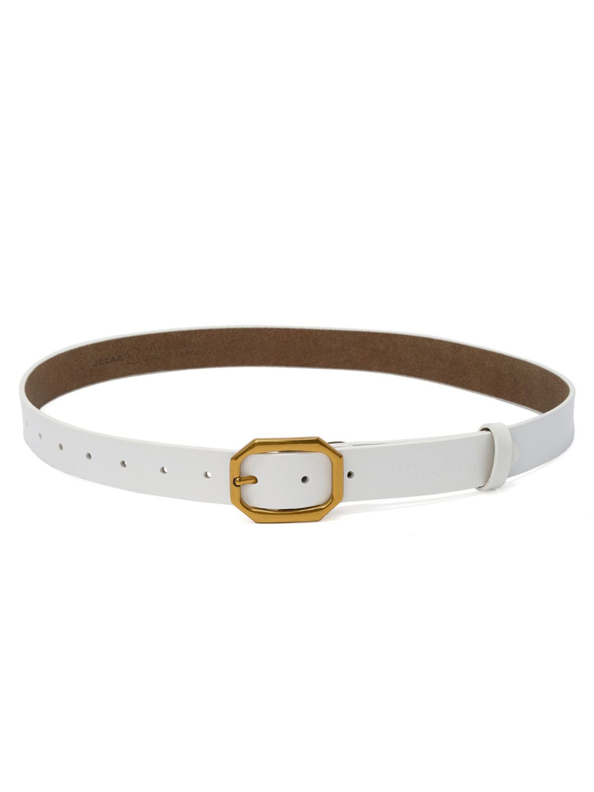 jolar Gürtel 'ELEGENT GOLD'‌‌ in Weiß