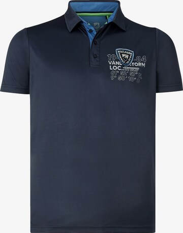 T-Shirt ' Teppo ' Jan Vanderstorm en bleu : devant