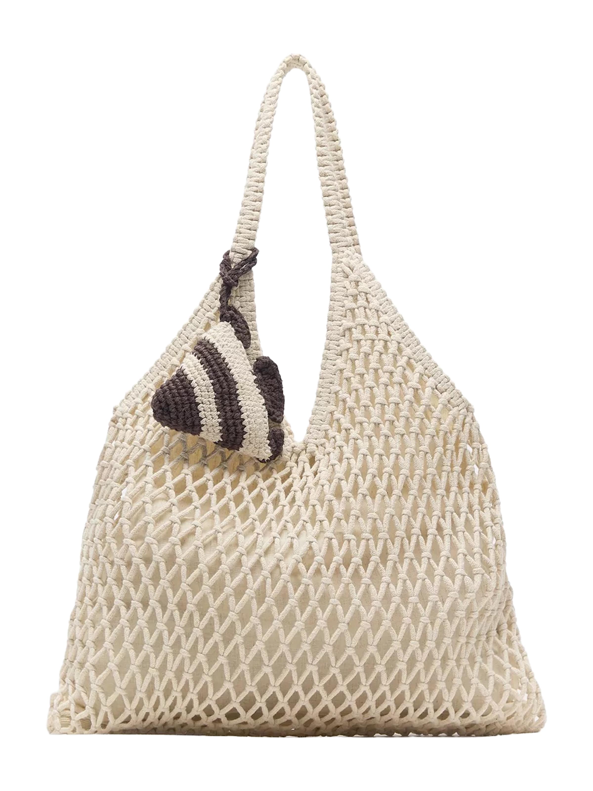 Pull&Bear Nakupovalna torba | kremna barva, Prikaz izdelka