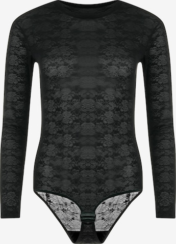 Evoni Blusenbody in Schwarz: Vorderseite