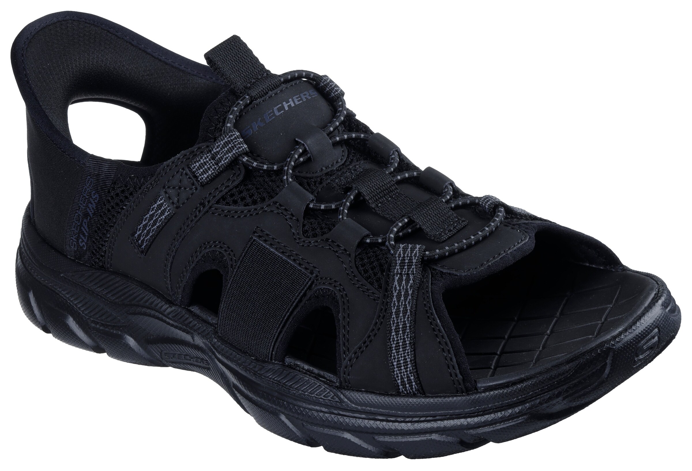 SKECHERS Sandale in Schwarz