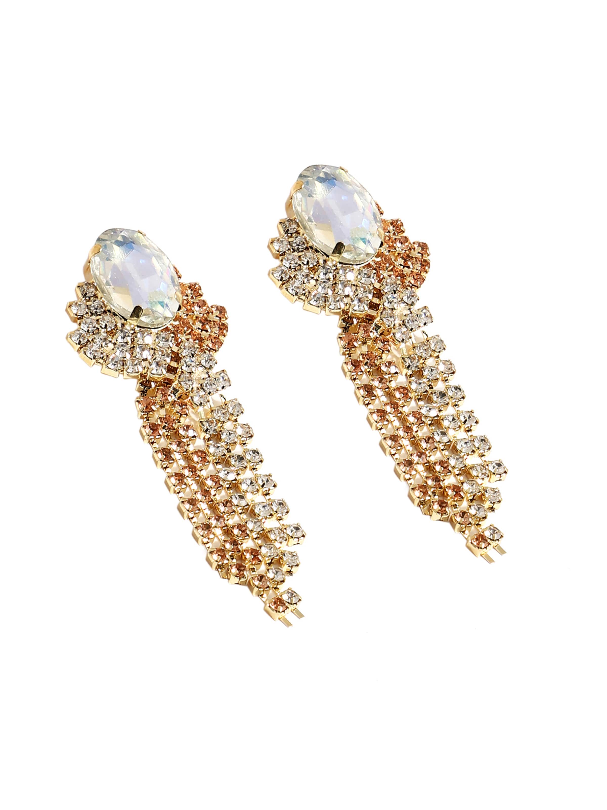 SOHI Серьги в Золотой: спереди