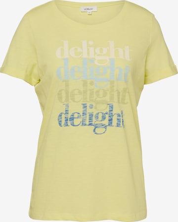 dzeltens s.Oliver T-Krekls: no priekšpuses