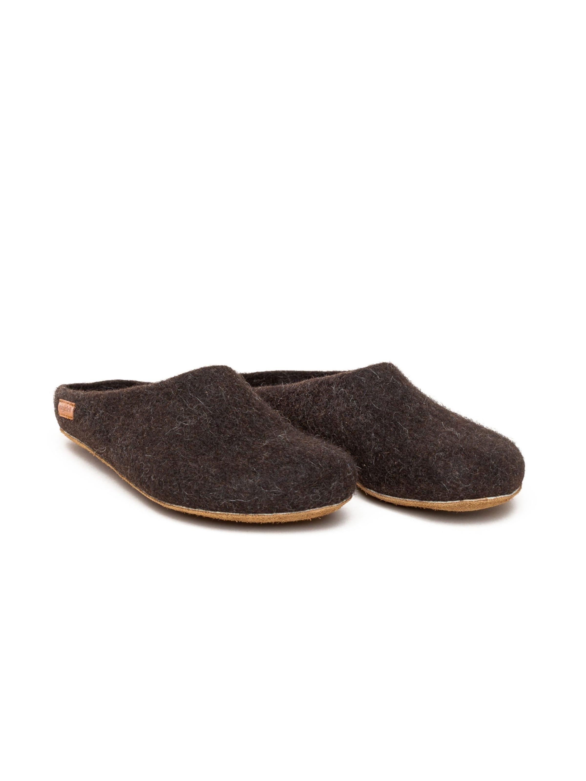 MagicFelt Slippers 'Filzpantoffel Magicfelt 713' in Brown