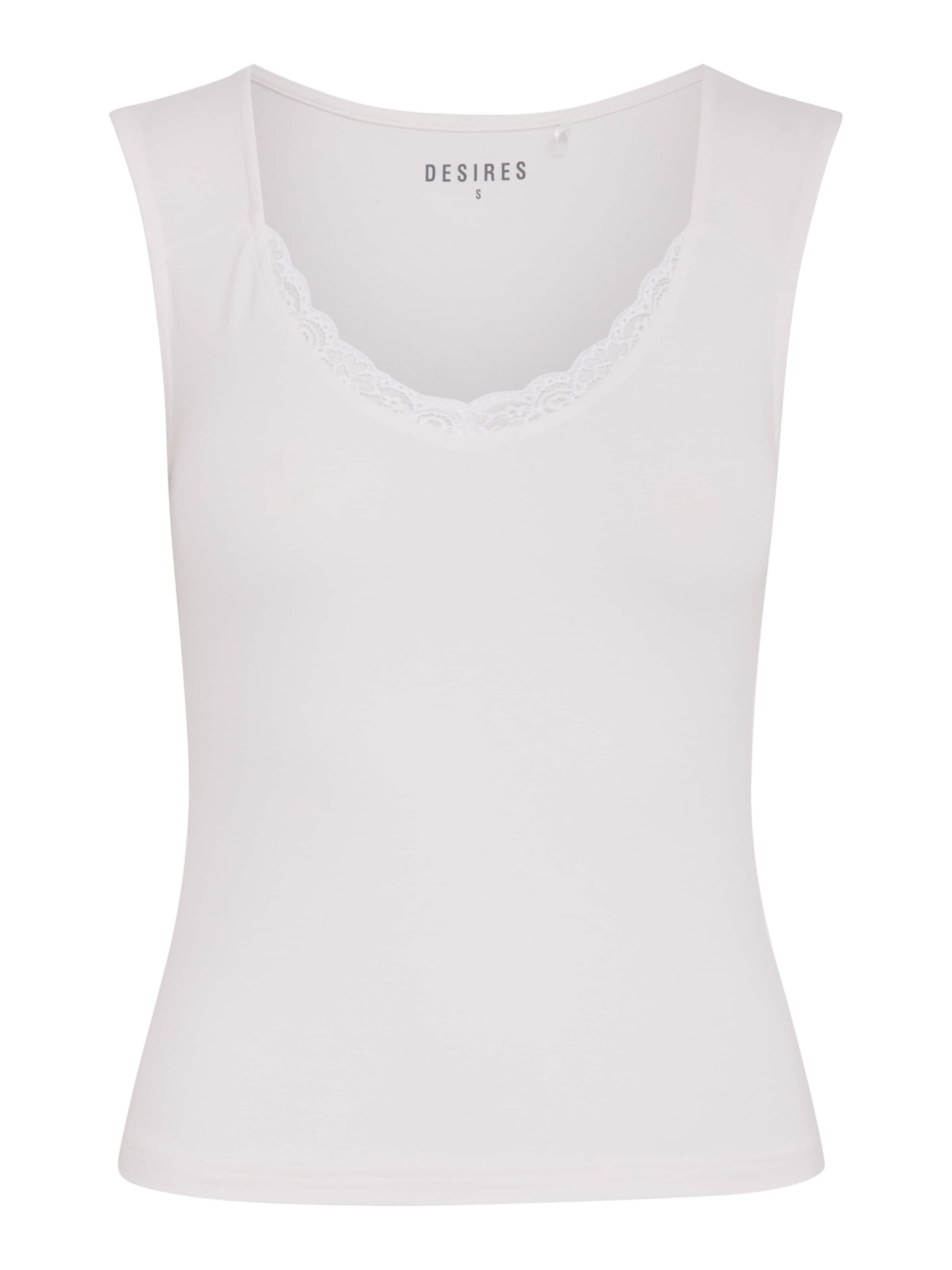 DESIRES - Top 'Giselle' en blanco: frente