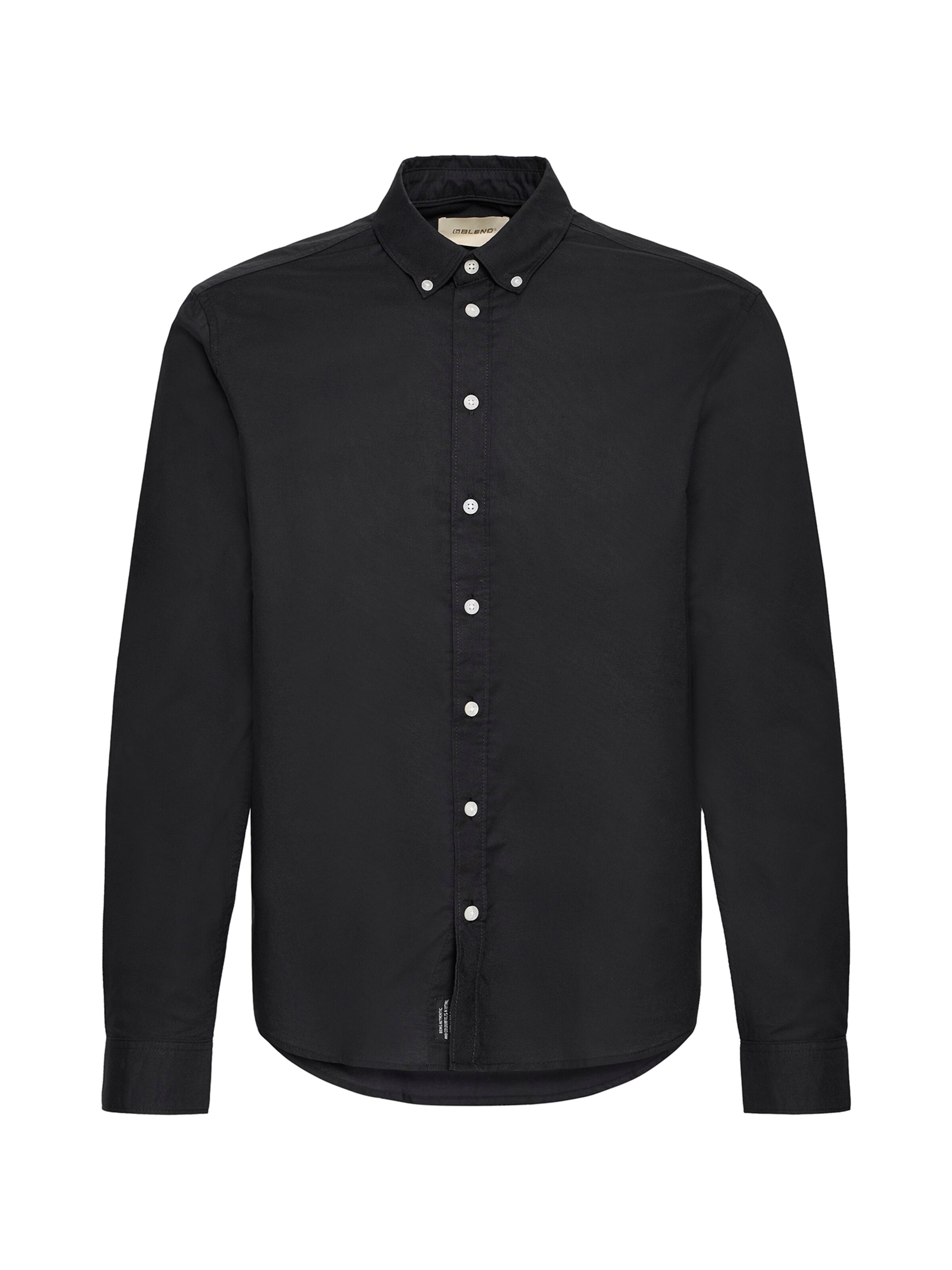 BLEND Regular Fit Skjorte 'BHADAS' i sort: forside