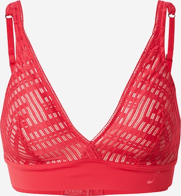 SLOGGI Triangle Bra 'Seven' in Red: front