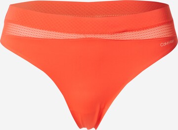 Calvin Klein Underwear Thong in Orange: front