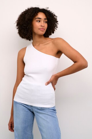 Kaffe Top 'pia' in White: front